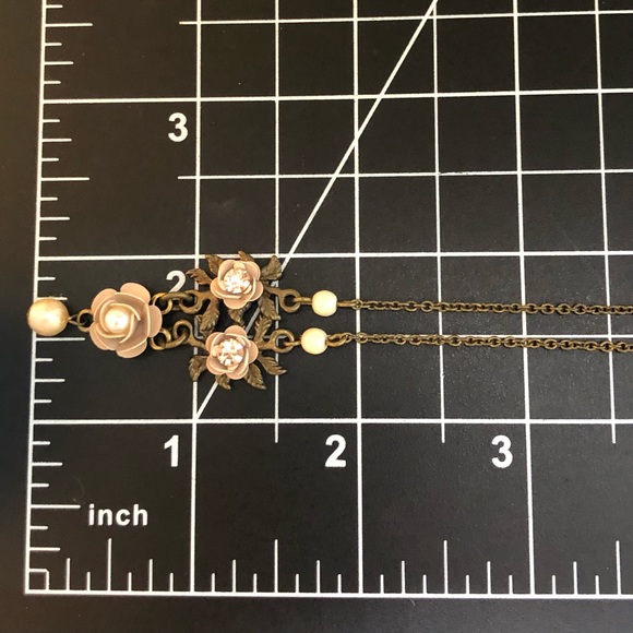 Vintage Designer Negrin Rose Necklace - Picture 9 of 11